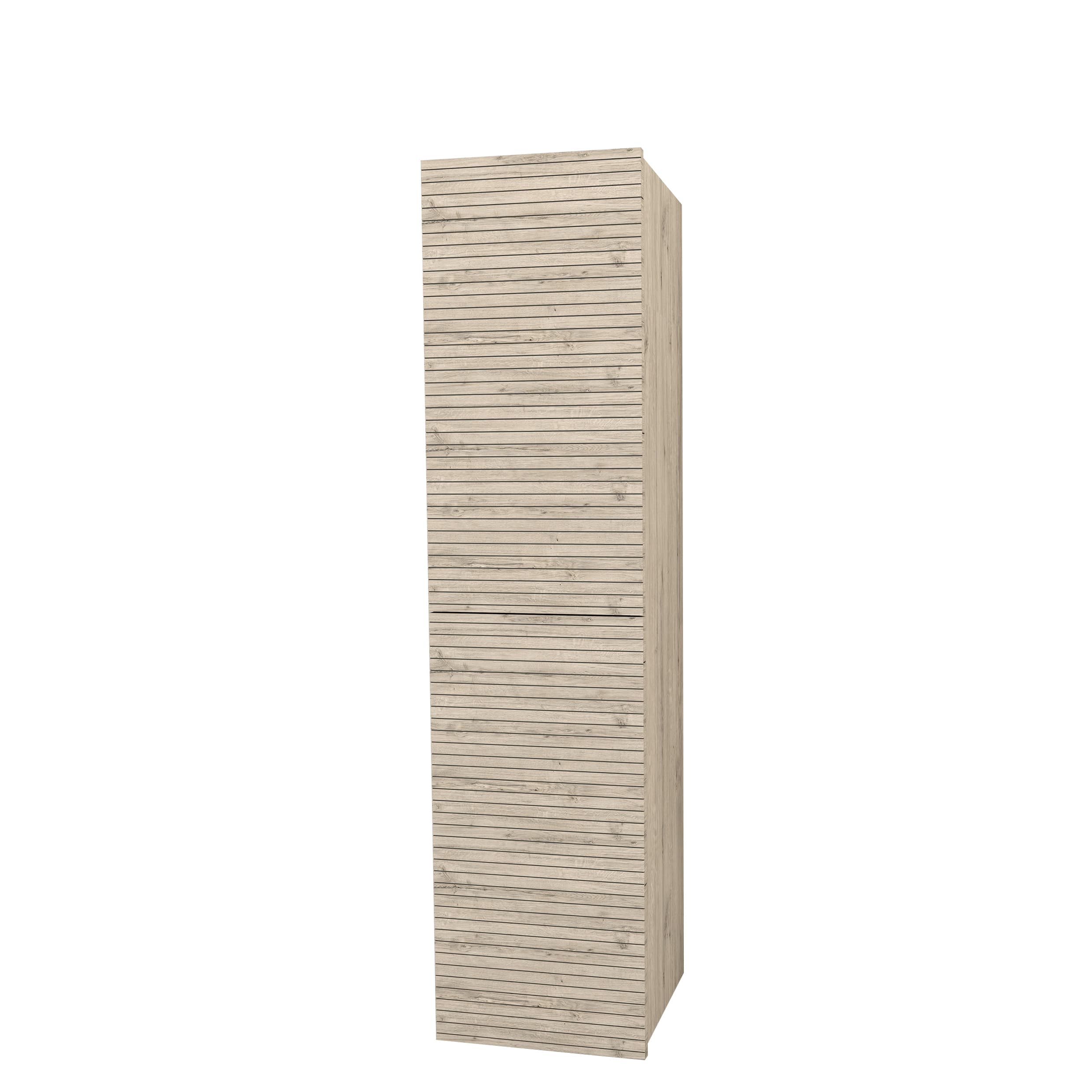 ELITE MEUBLE COLONNE AVEC RELIEF HORIZONTAL (160CM) - BOIS CLAIR