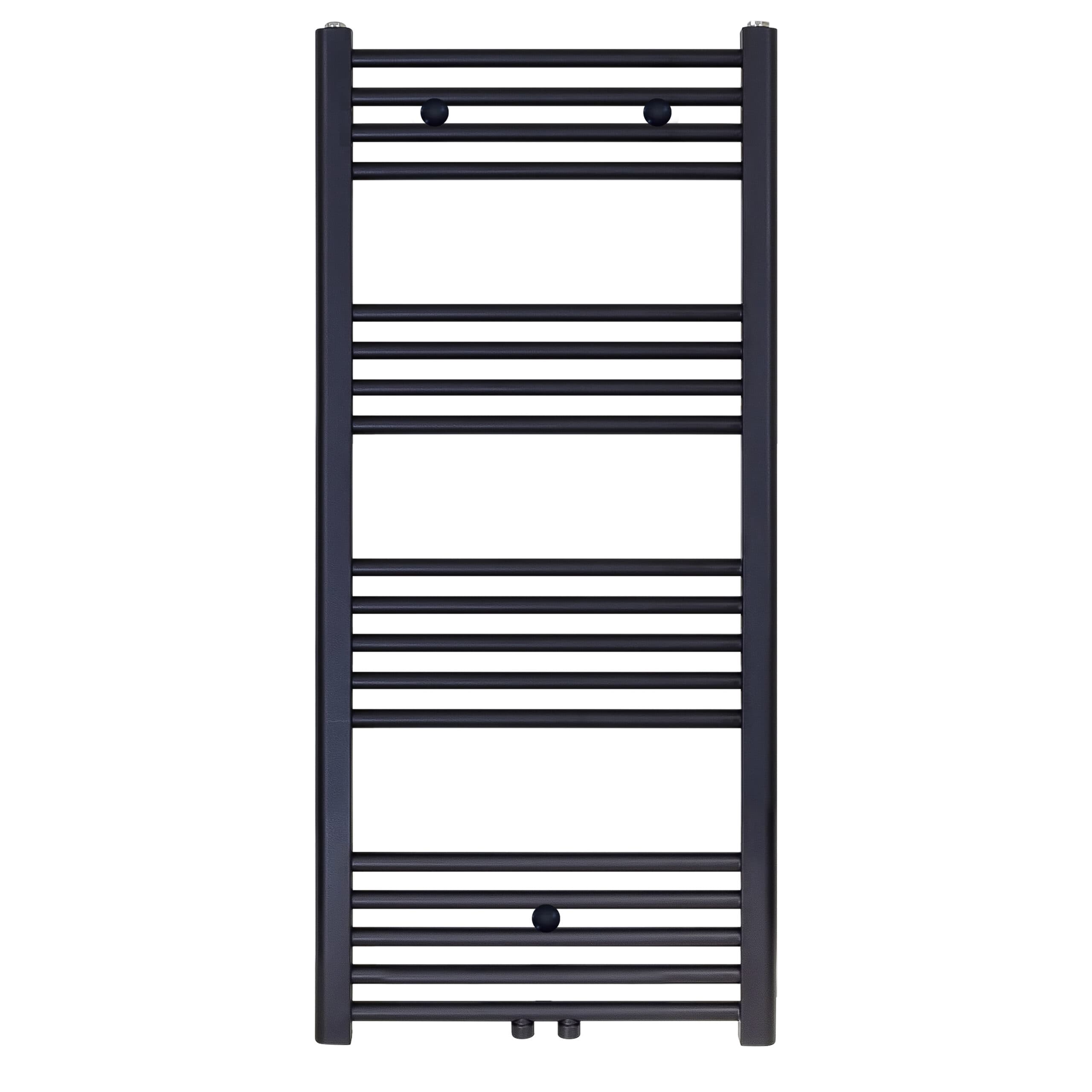 BELRAD SÈCHE-SERVIETTES - RACCORDEMENT GAUCHE-DROITE/CENTRAL - 537 WATT - 1200X500CM - NOIR MAT