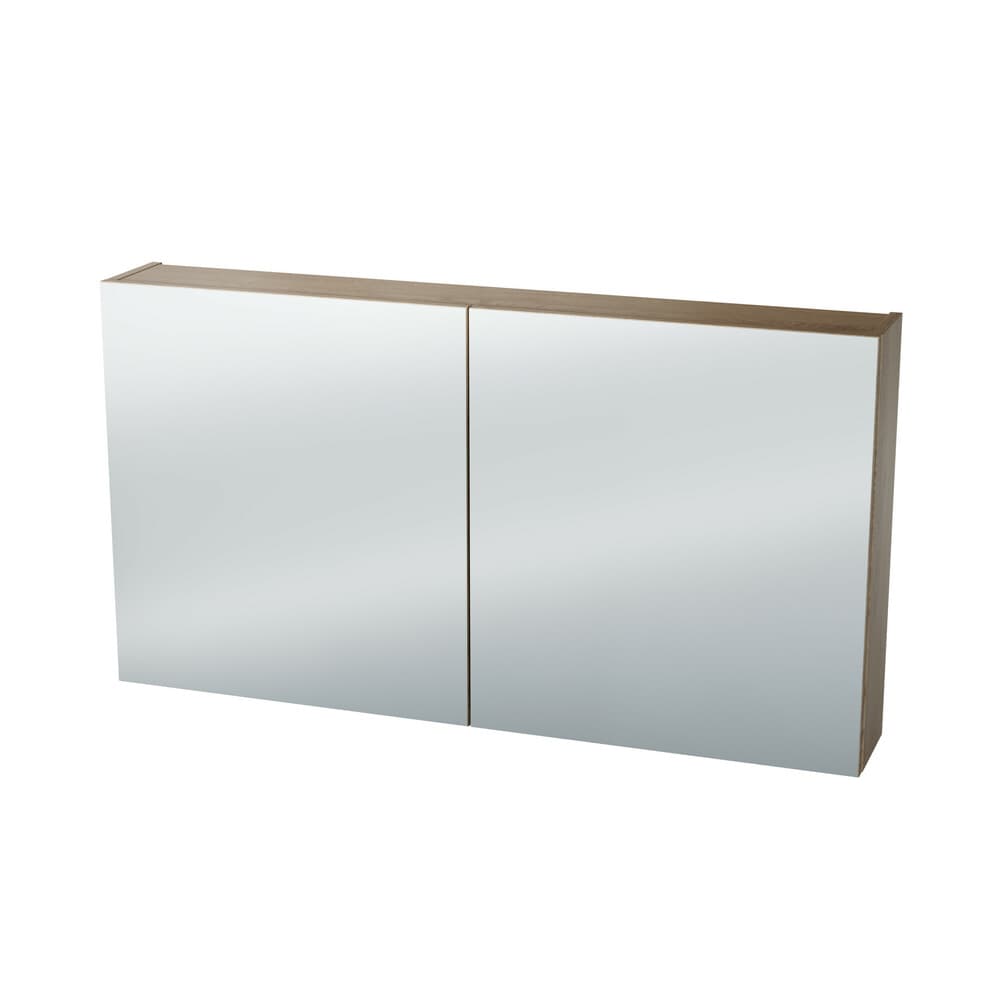 intro Basic armoire de toilette 120cm 2 portes Riverside Oak