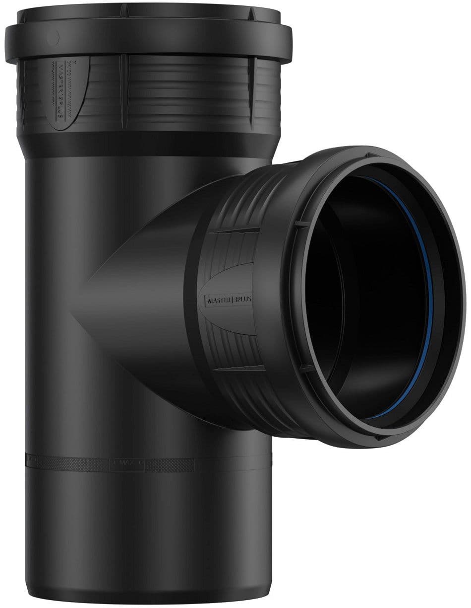 T PP 90°MFF 125-125MM NOIR