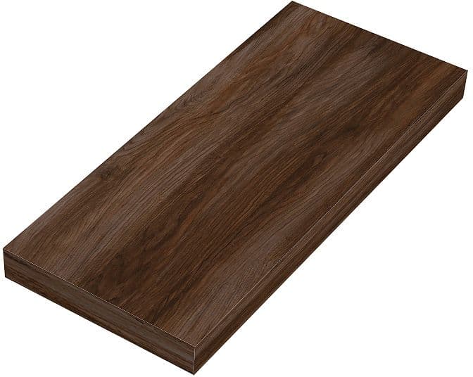 TABLETTE MURALE COFFEE 150X350X19MM JUSQU'A 7KG NOYER VELOURS