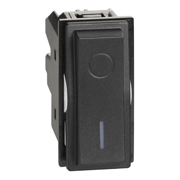 LNow interrupteur bipolaire 16AX complet 1 module Noir
