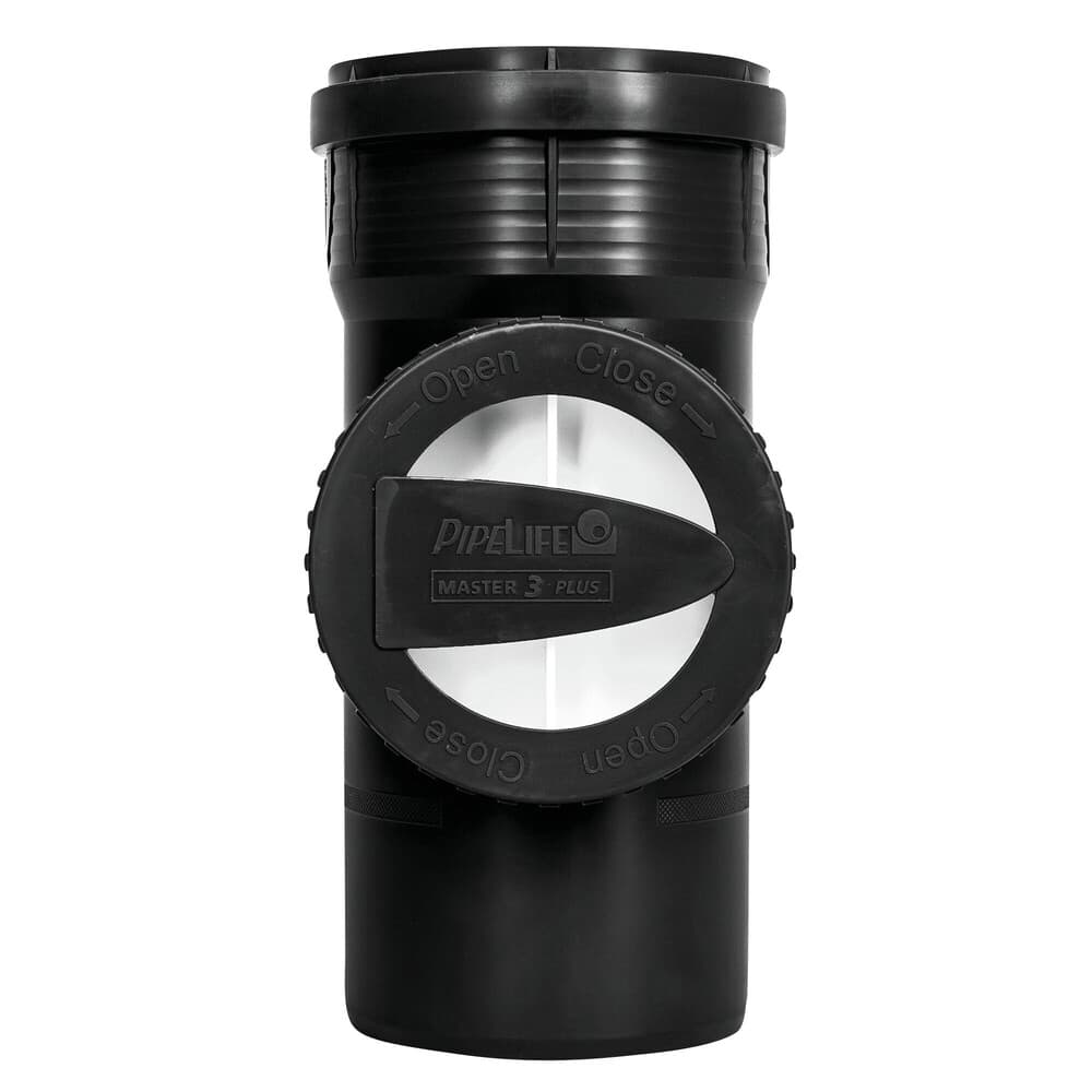 Pipelife Master 3 plus T regard PP 90° noir D90