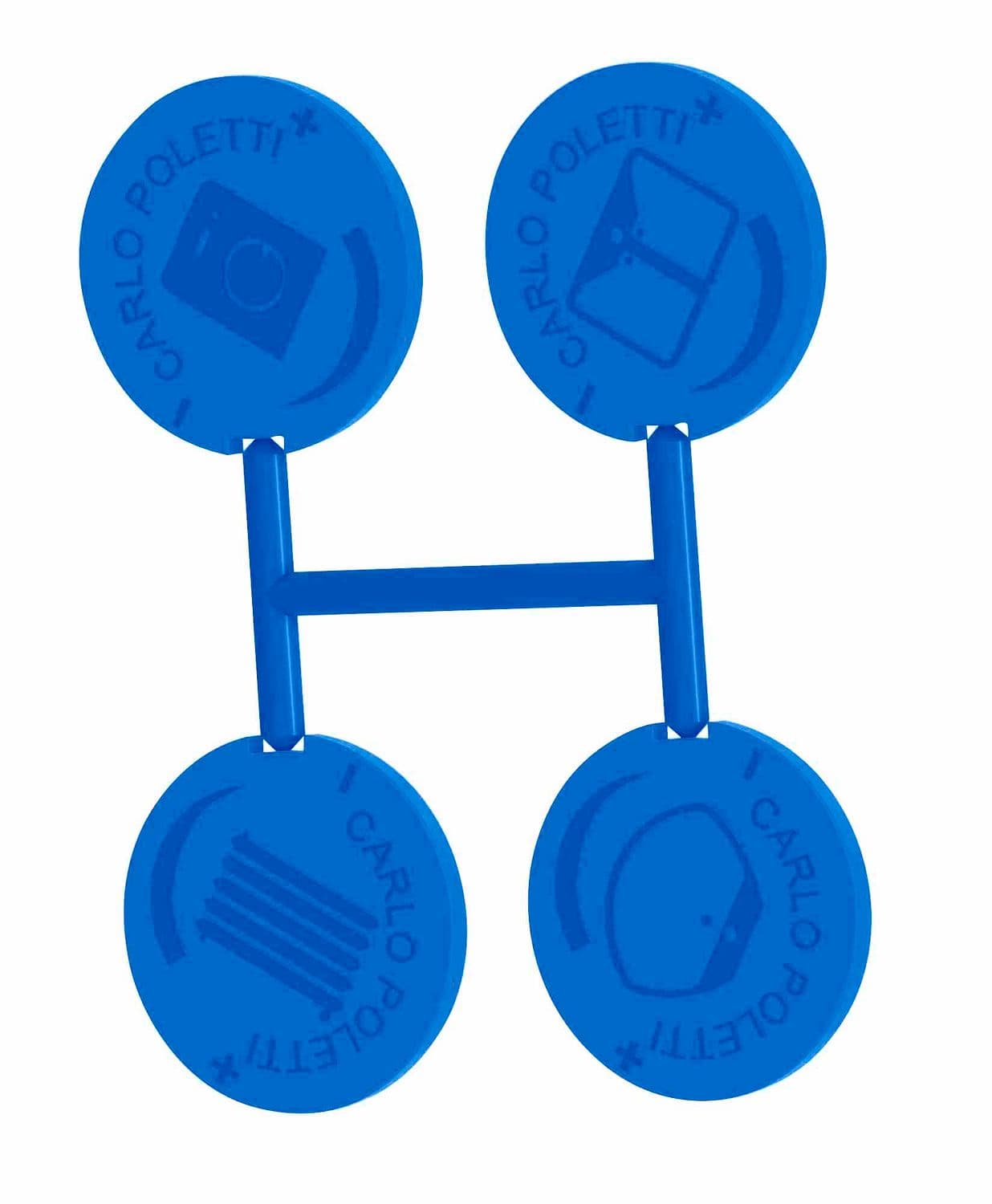 INDICATEUR L'EAU DE PLUIE BLEU (4 PCS.) UNI.COLLECTOR