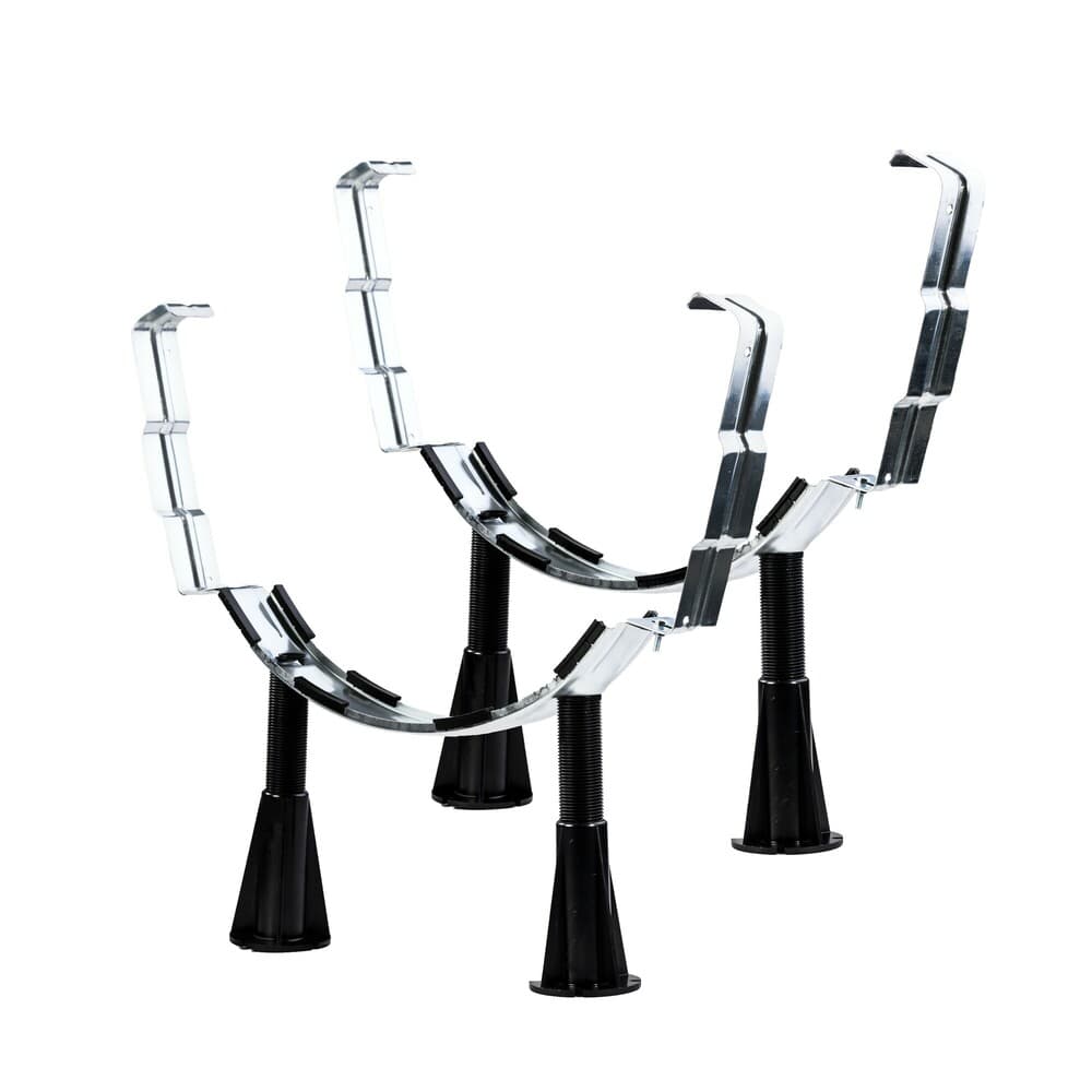 Pieds métal/pvc pour baignoires en acier
