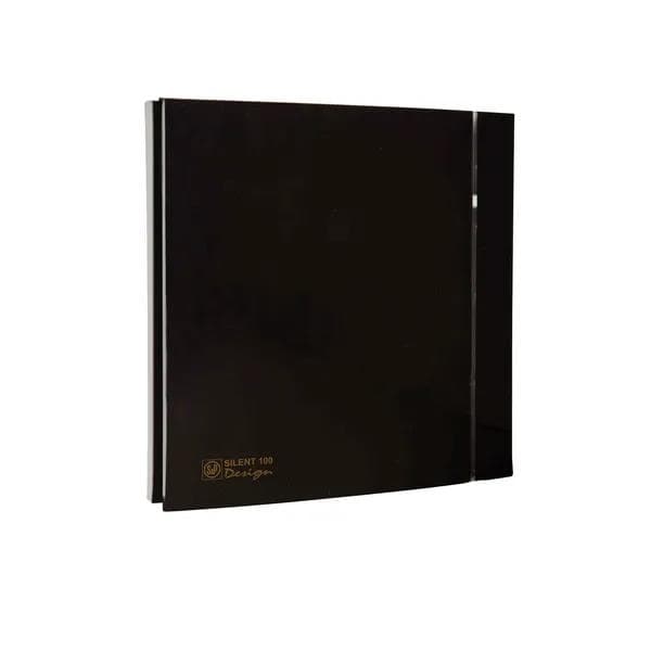 Extracteur de salle de bain 95m³h + clapet silencieux Black