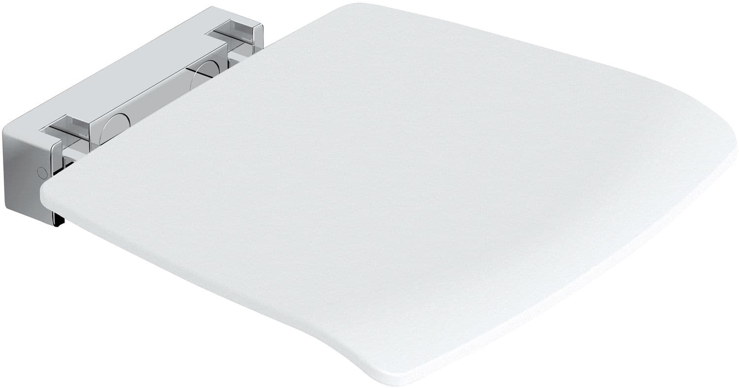 SIEGE RELEVABLE AVEC SET DE FIXATION PASPARTOE BLANC-CHROME