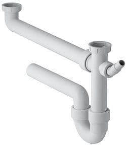 SIPHON EVIER PP DOUBLE GEBERIT 6/4"-40MM