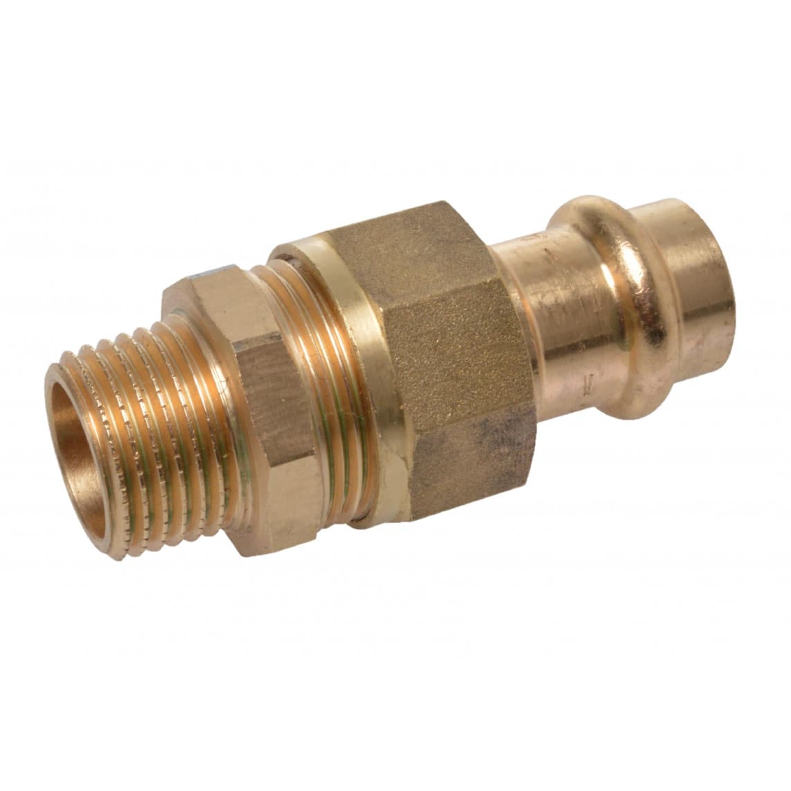 988627754 BR raccord à visser, vierge, 22 mm x 3/4" M, à joint plat, 1 manchon, (P4331g)