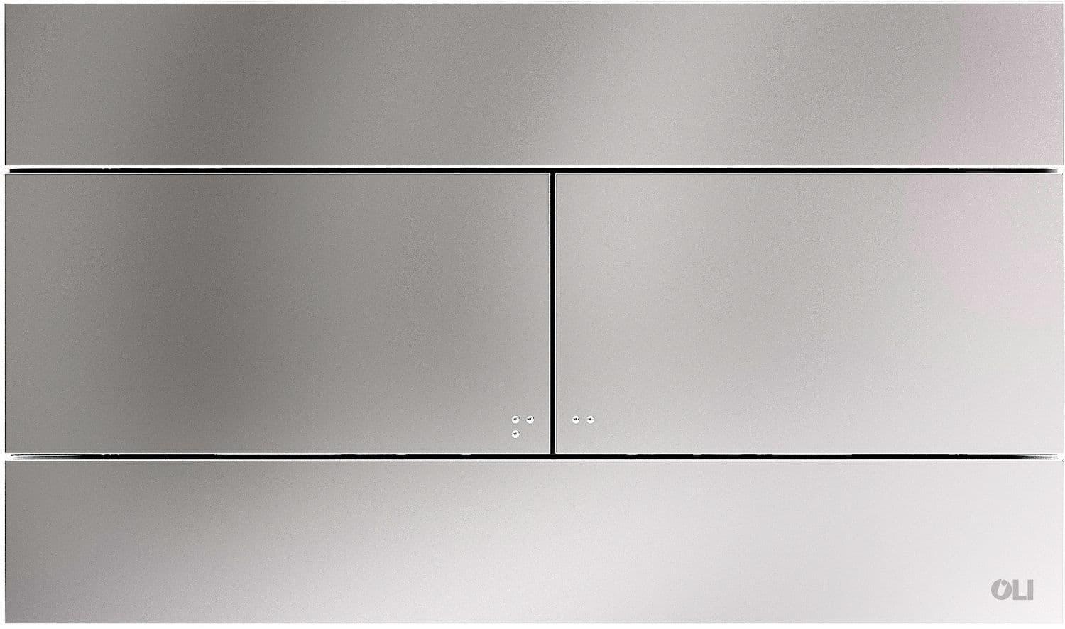 PLAQUE DE COMMANDE 2TOUCHES SLIM OLI INOX