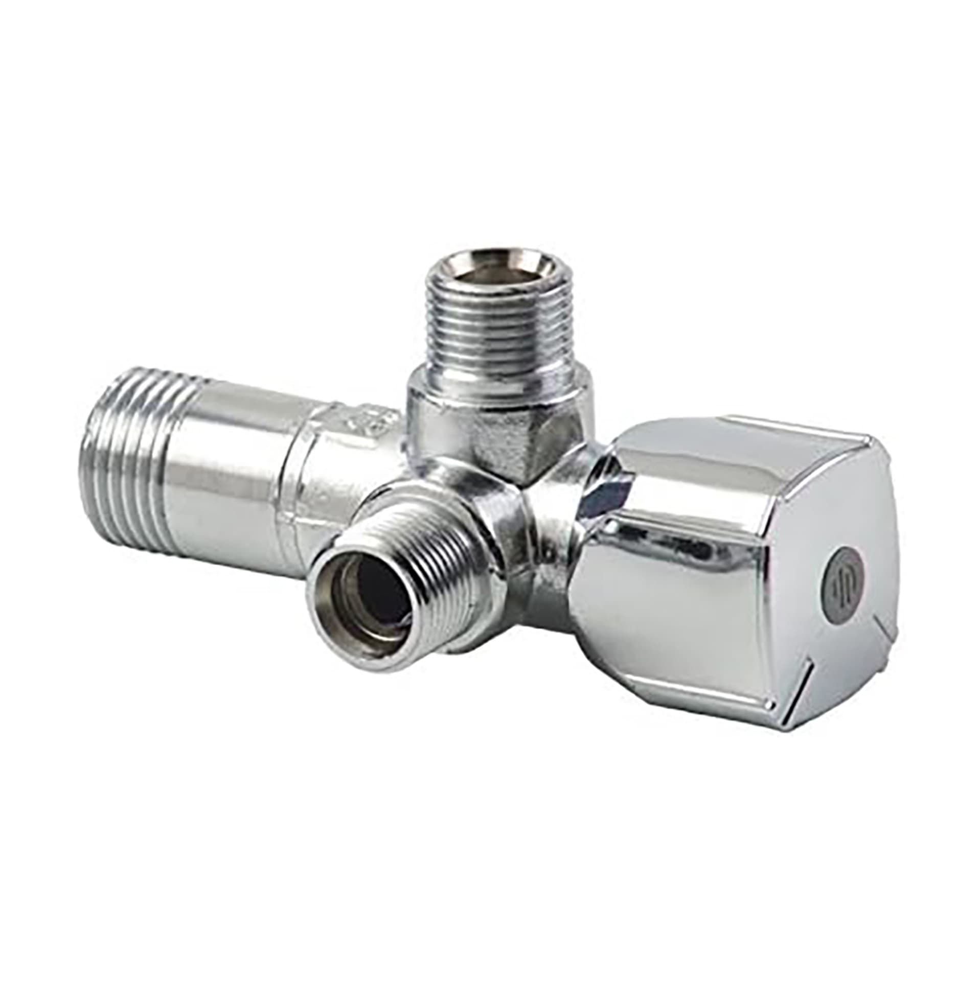 ROBINET D'ARRET ANGL DOUBLE TWIN AGREE BELGAQUA