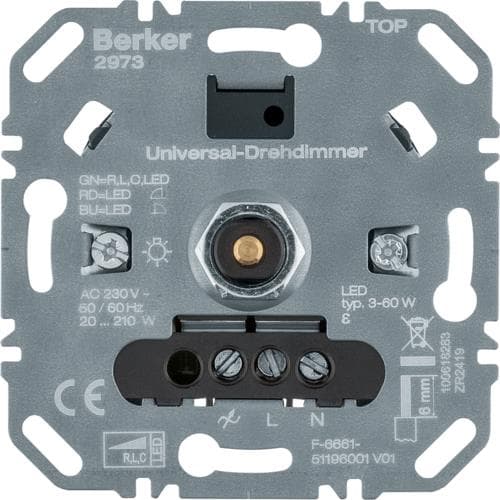 Variateur rotatif universel (R, L, C, Led)