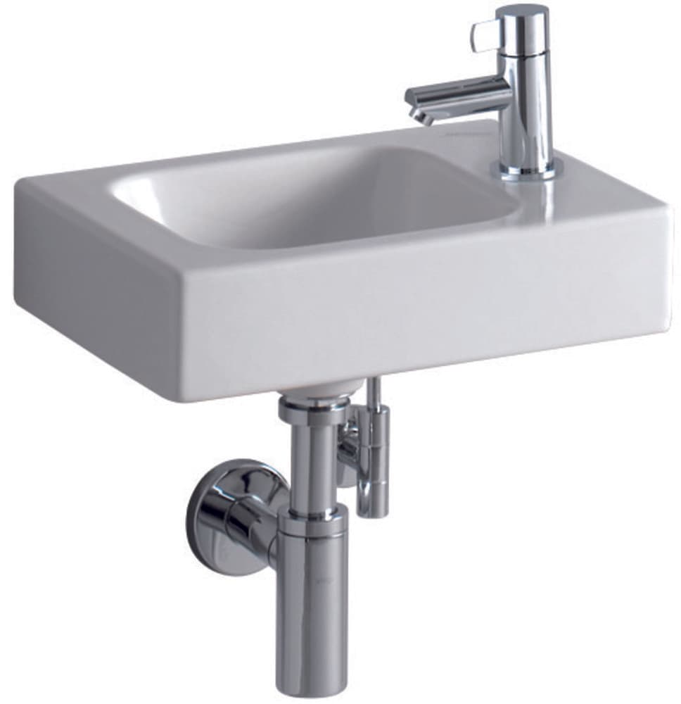Geberit iCon XS lave-mains 380 X 280 mm avec trou pour robinet à droite