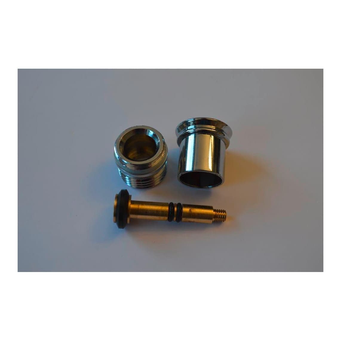 01673 Robinet inverseur multipièces, chromé, automatique, avec bouton rotatif