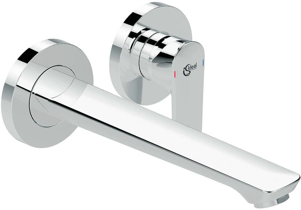 SET DE FINITION MITIGEUR LAVABO MURAL CONNECT AIR IS 225MM CHROME