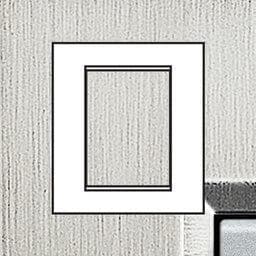 LivingLight - plaque rectangulaire 3 + 3 modules Acier brossé