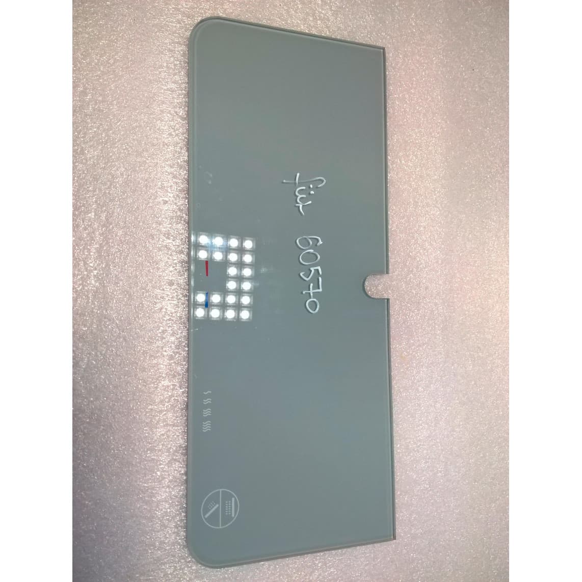 02414 Tablette en verre, gris clair, par ex. pour 60570