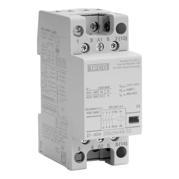 Contacteur 230Vac 25A 4NO