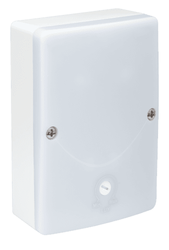 Interrupteur crépusculaire, 230 V, 3-300 lux, IP54, couleur blanc