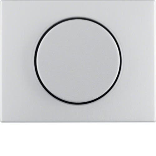 Enjoliveur avec bouton de réglage pour variateur rotatif Berker K.5 Alu