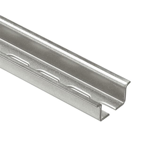 Rail symétrique - à couper - 2m prof.15mm avec oblongs