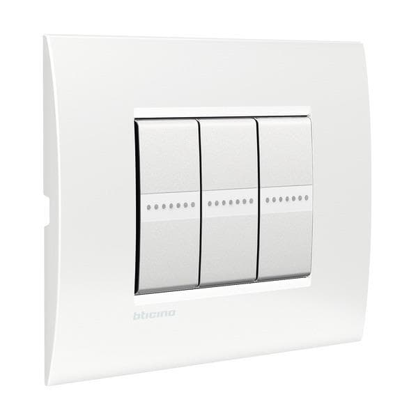 LivingLight - plaque air 3 modules Blanc pure