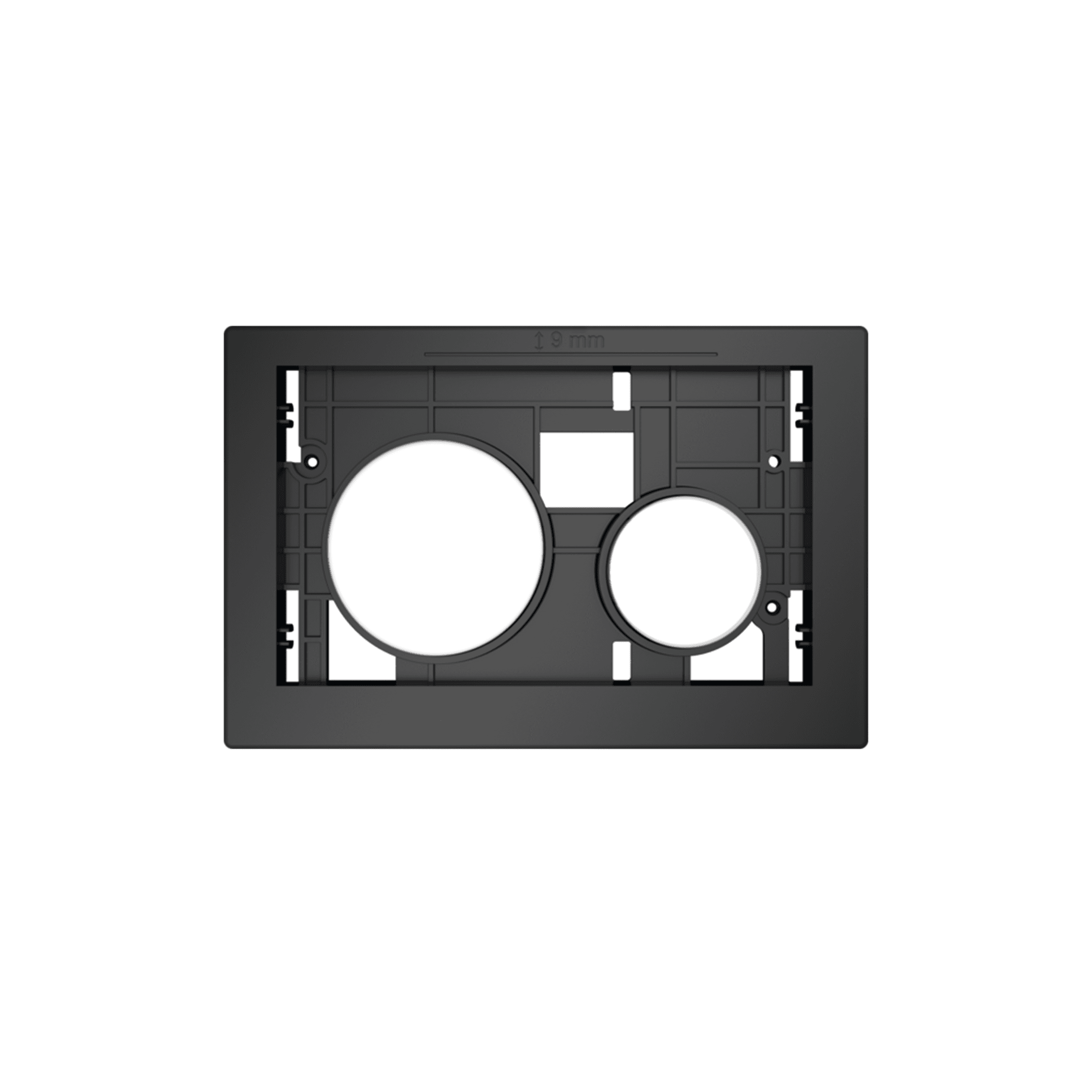 BOUTONS POUR PLAQUE DE DÉCLENCHEMENT TECELOOP, TOUCHES BLANC MAT