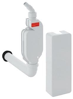 SIPHON MACHINE A LAVER+CACHE PP GEBERIT 40MM BLANC
