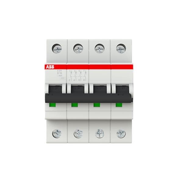 Disjoncteur tétrapolaire 6kA S204 courbe D 16A
