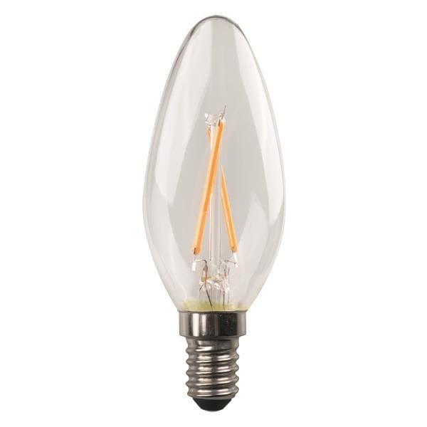 Lampe Led C37 crossed filament 2.5W E14 2700K 220 - 240V