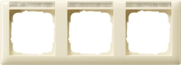 Cadre de finition Gira standard 55 avec zone d'inscription Blanc crème brillant