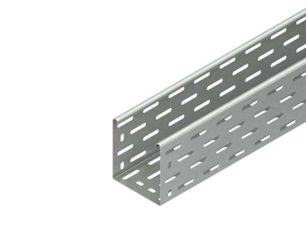 Chemin de câble + éclisse en U perforé, longueur = 3m, épaisseur = 1mm, sendzimir 110 x 400 x 3000mm