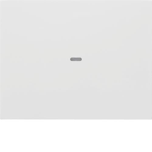 Touche simple Berker monobloc K.1 / K.5 Blanc polaire brillant
