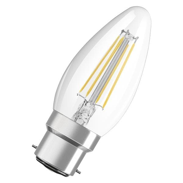 Led retrofit classic B 40 clear 4W 2700K B22d