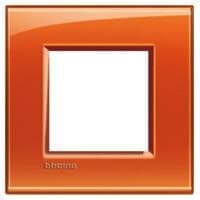 LivingLight - plaque rectangulaire 2 modules Orange