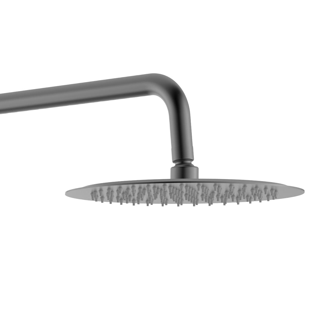 ALONI OPTIMA RONDO SET DE DOUCHE À JETS DE PLUIE – THERMOSTATIQUE – MONTAGE APPARENT – COOL TOUCH - BELGAQUA – GUNMETAL (PVD)