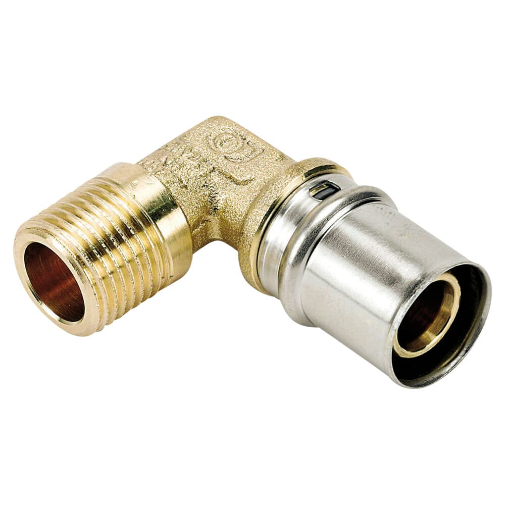 SYSTEMPEX coude 90° tube alu raccord à sertir 40-5/4M