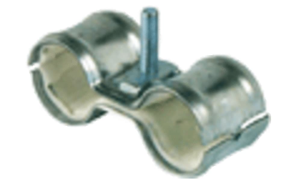 Rofix Support double tube isolé D15 (60mm)