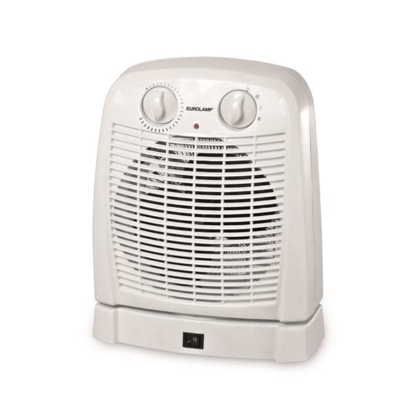 Radiateur souffant pour salle de bain à oscillation 1000 - 2000W avec voyant de puissance thermostat