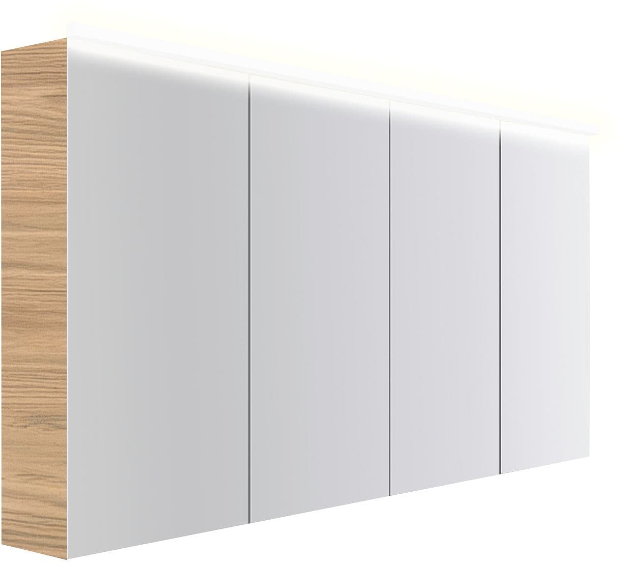 ARMOIRE TOILETTE COFFEE 4 PORTES 1600MM 4250K CHENE CLASSIQUE