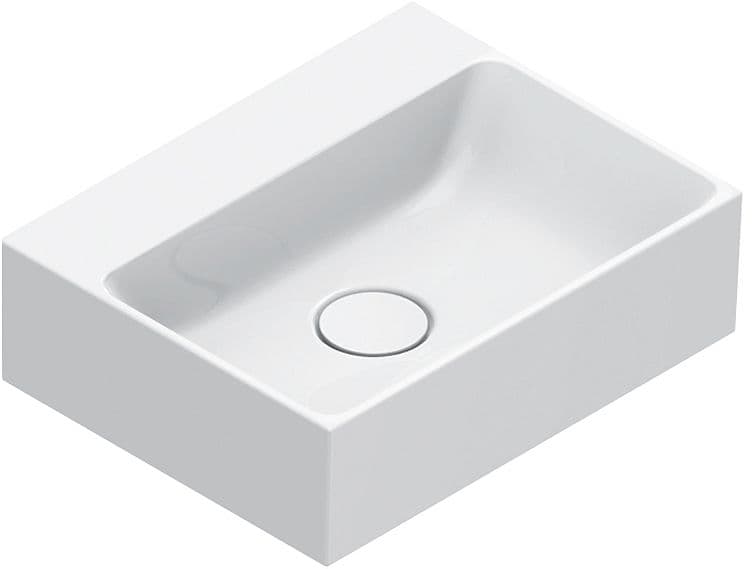 LAVABO PREMIUM CATALANO CATAGLAZE+ 40X32 SANS TROP-PLEIN BLANC