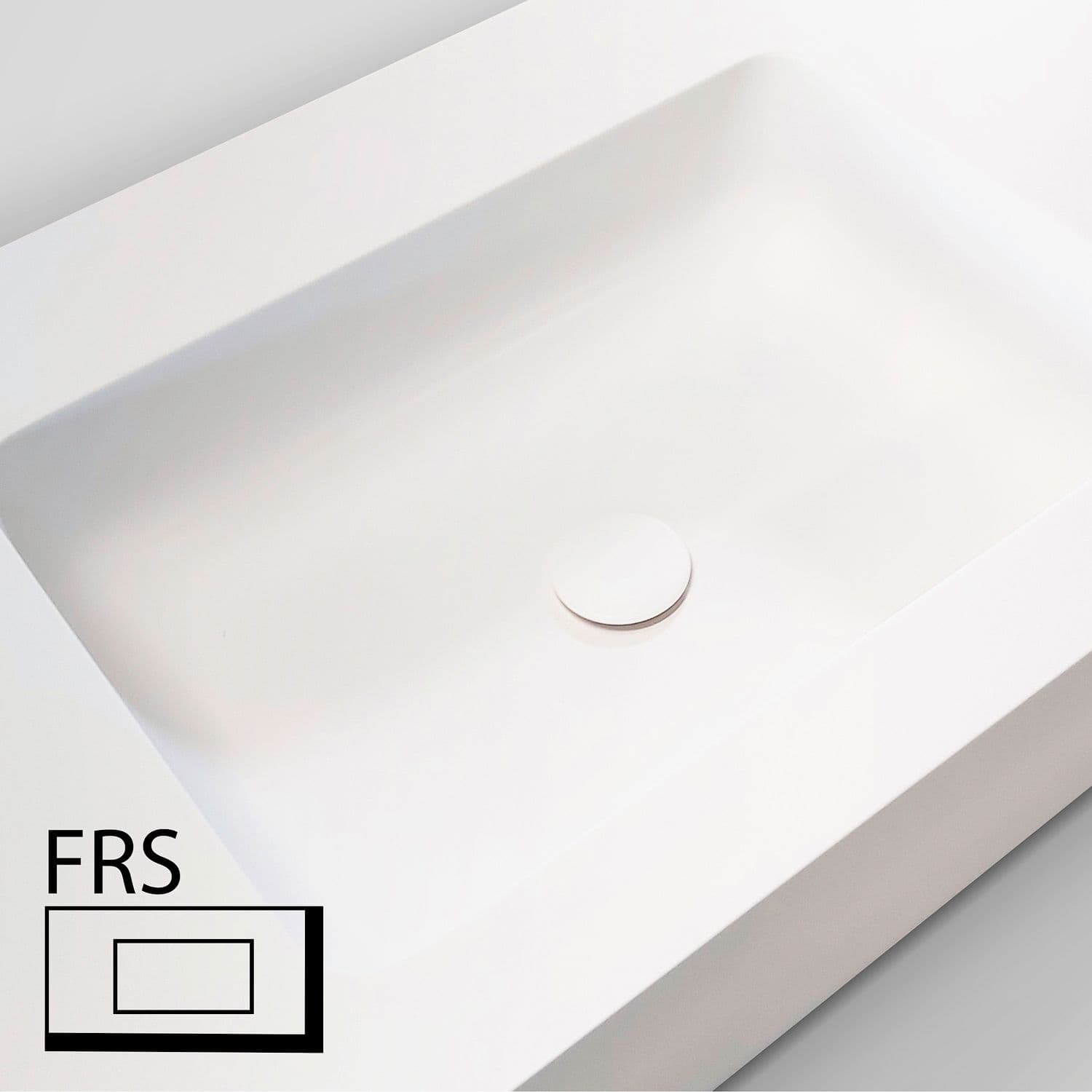 TABLET TAILOR TOP 1 LAVABO DROITE FRS 160CM SOLID XONYX BLANC