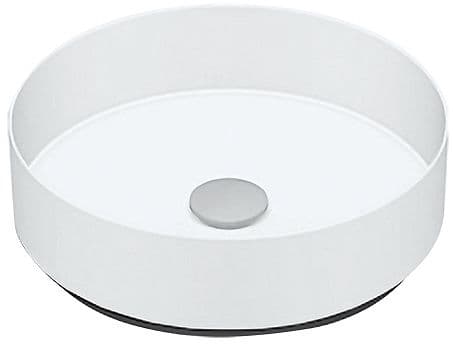 VASQUE A POSER AB.KE400 DIAMETRE 400MM SANS PLAGE ROBINET/TROP-PLEIN BLANC