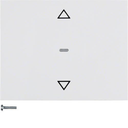 Bouton - poussoir volet K.1 / K.5 Blanc polaire brillant
