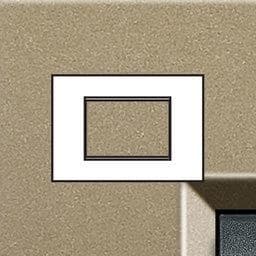 LivingLight - plaque rectangulaire 3 modules Square