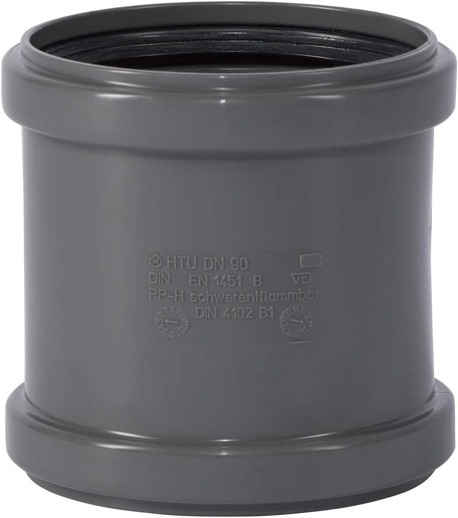 90MM MANCHON COULISSANT SANITAIRE LR PP GRIS
