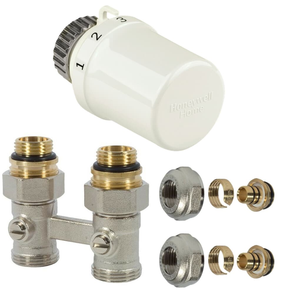 Honeywell Home set bloc H raccordement au sol pour Henrad 1/2" F + 3/4"