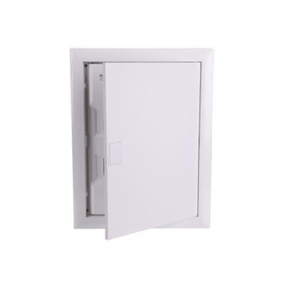 Armoire encastrée UK600, 2 rangées de 24 modules extensible à 28 mod., avec porte pleine