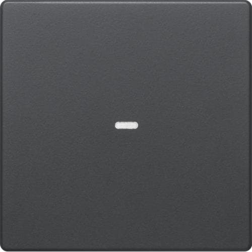 Touche simple Berker monobloc Q.1 / Q.3 Anthracite Velours laqué