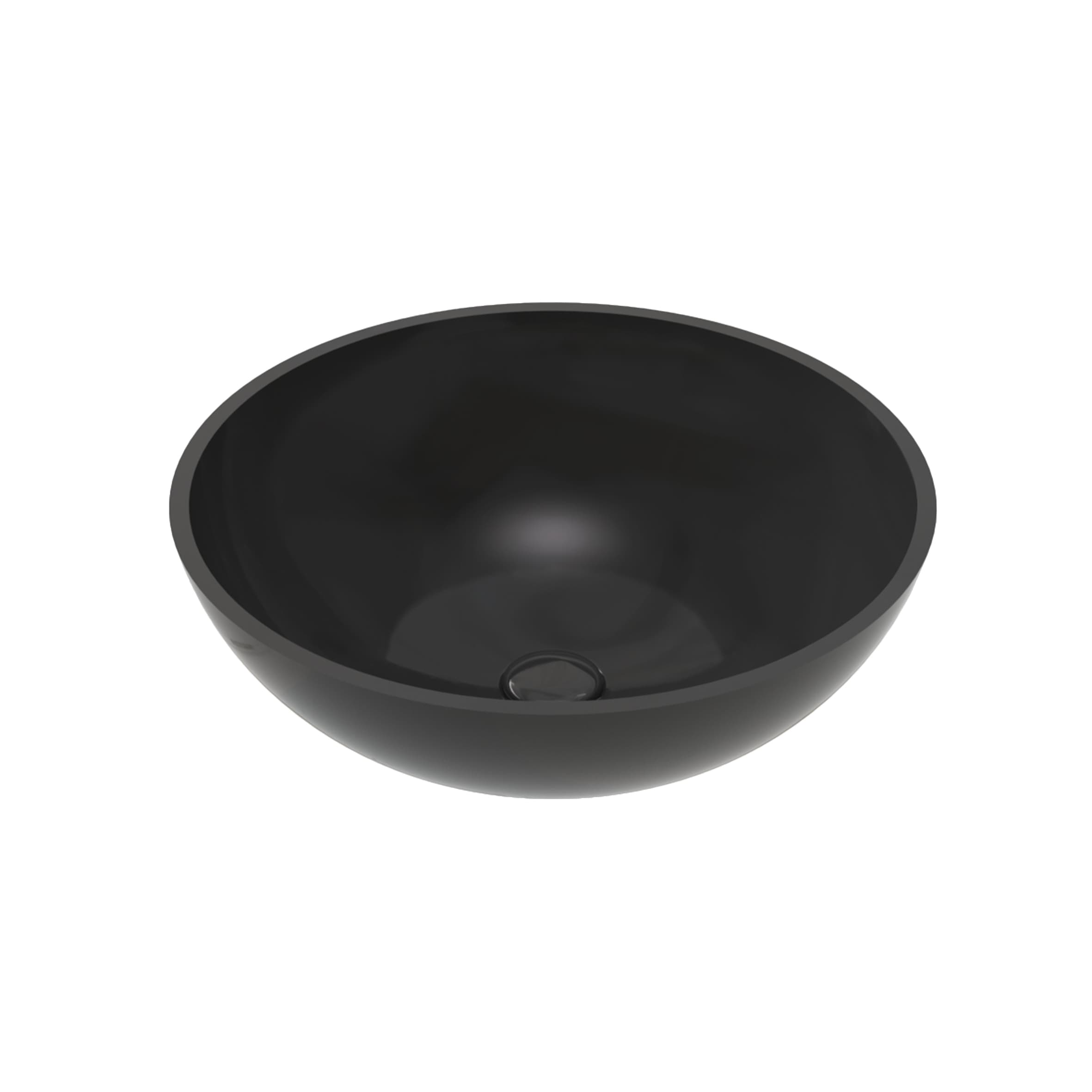 ALONI PER SOLID SURFACE VASQUE À POSER (42X14CM) - NOIR
